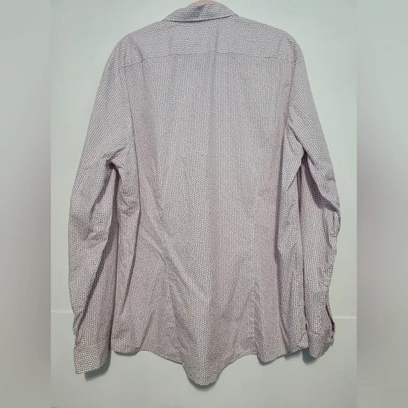 Michael Kors Mens Slim Fit Button-down Shirt XXL Multicolor - Picture 2 of 7